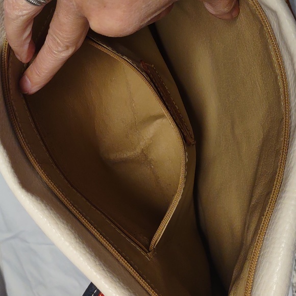 Vintage La Tour Eiffel Pebble Leather Zip Top Shoulder Bag RARE!!! - Picture 6 of 16